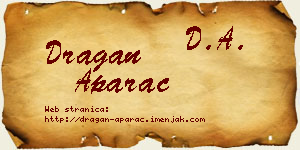 Dragan Aparac vizit kartica